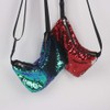 YEKEYI Reversible Mermaid Sparkling Sequins Glitter Belt Waist Bag Handbag