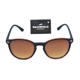 Gamswild Sonnenbrille WM1222 GAMSSTYLE Mode Brille WM1220 Damen Herren Unisex Softtouch NEU TR90 | braun | blau | pink | rot-orange | G15 | grün-türkis, Farbe: Braun