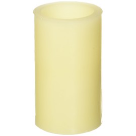 Flipo Pacific Accents Ivory Wax 3-Inch by 5-Inch Pillar Candle with 4-Hour and 8-Hour Timer