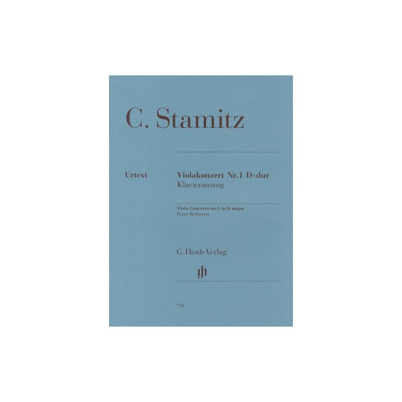 シュターミッツ, C.: ビオラ協奏曲 ニ長調 Op.1/ヘンレ社/原典版/ピアノ伴奏付ソロ楽譜