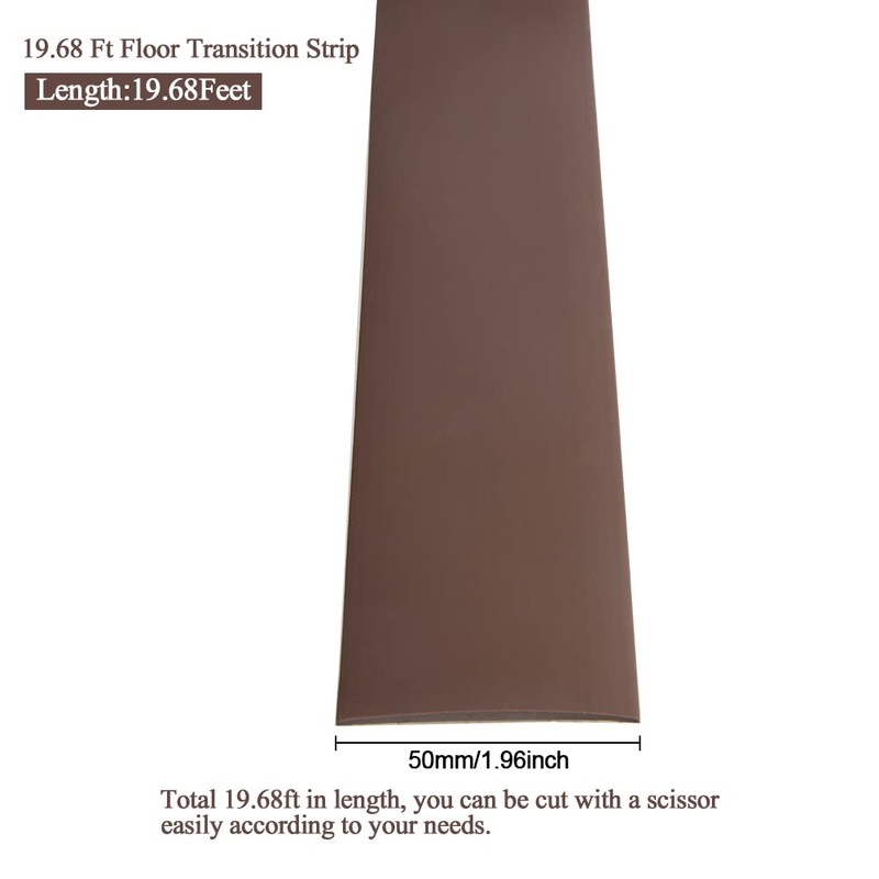20Ft Self Adhesive Floor & Door Flat Transition Strip, 2"