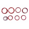 TOTMOX Center Console Knob Audio Air Conditioning Knob Trim Ring