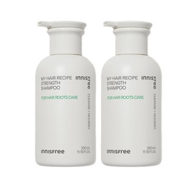 Innisfree 1 + 1 My Hair Recipe Strength Shampoo 330mL 2 packs / 이니스프리 1 + 1 마이 헤어 레시피 스트렝스 샴푸 330mL 2입