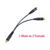 Unbranded Audio Y-Converter Splitter Adapter RCA 1 Female to 2