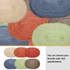 sourcing map 6pcs Oval Braided Placemats 20" Non-Slip Oval Table