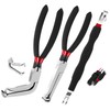 3-Piece Electrical Disconnect Pliers Set – 60° Angled & Straight