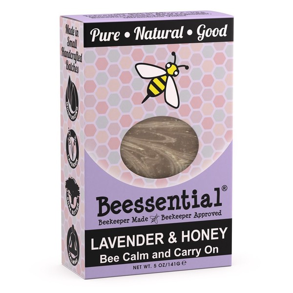 Beessential Relaxing Bar Soap, Lavender And Honey, 5 Ounce