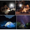 Unbranded 2 USB Solar Portable LED Flashlight Rechargeable Camping Tent