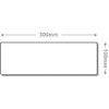 V Safety No Exit Prohibition Sign - 300mm x 100mm