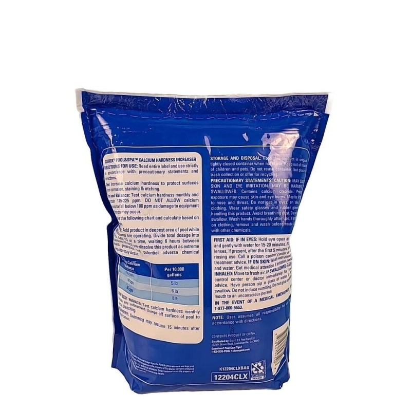 Clorox Calcium Hardness Increaser (12204CLX) 4lb bag Pool Prevents Corrosion