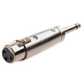CABLEPELADO XLR Adaptor Mono 3-Pin Female - 6.35 Jack Mono Male XLR to Jack Adapter Suitable for Mixers, Microphones, Amplifiers, Equalizers, Keyboards, Guitars, Electric Piano etc