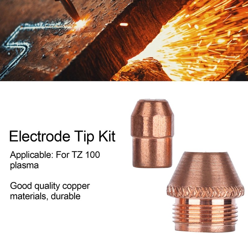 10 Set Plasma Cutter Consumables Electrode Tip Kit Nozzle Torch