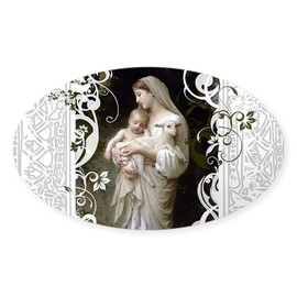 CafePress Innocence Sticker Oval Car Bumper Sticker(10-Pack)