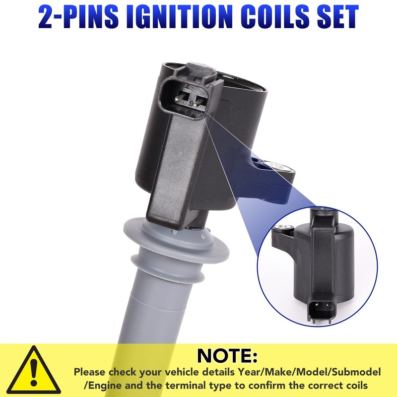 Set of 6 Ignition Coil Pack Spark Plugs for 3.0L