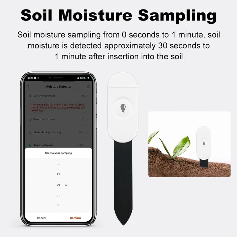 Nxyupv Zigbee Soil Moisture Sensor Garden Temperature Humidity Tester Automation