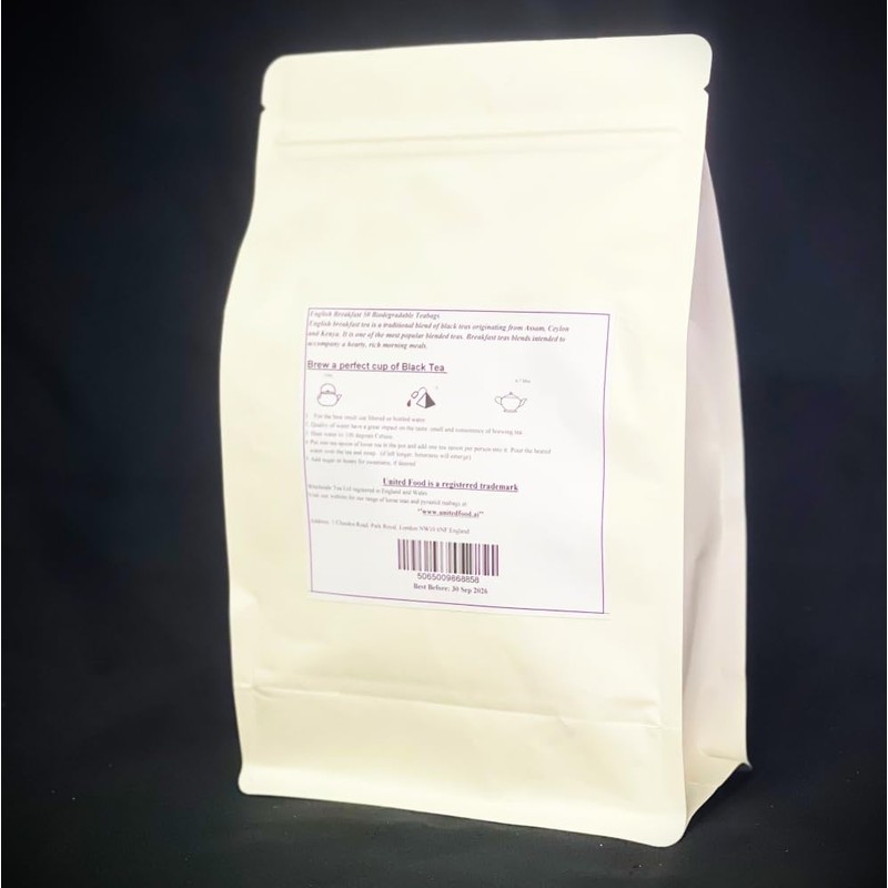 English Breakfast, Biodegradable Pyramid Teabags (50)