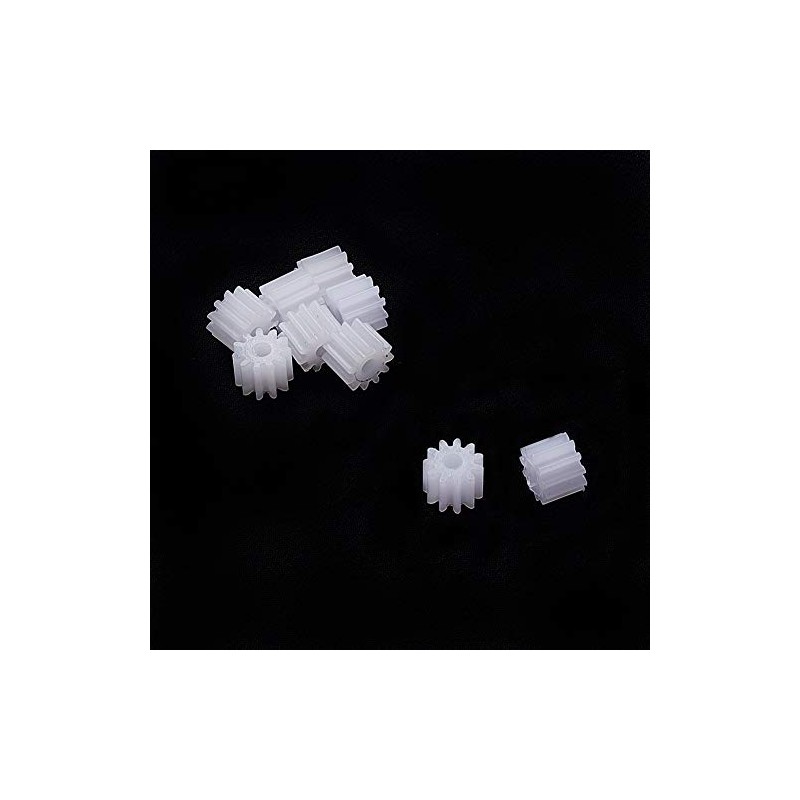 Othmro Plastic Gears, 11 Teeth Motor Gears Model 112A, Plastic