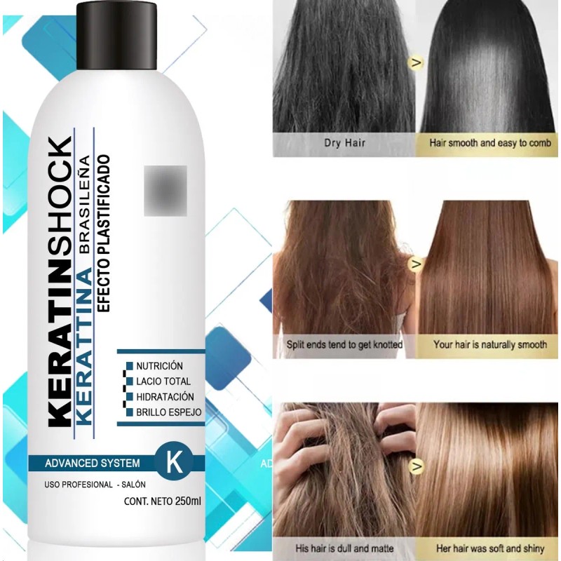 Keratinshock Kit Keratina Brasileña Plastificado Capilar