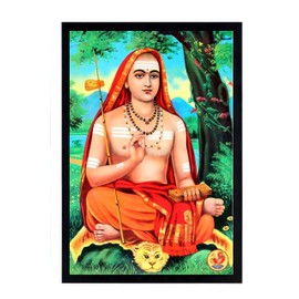 Adi Shankaracharya Photo Picture Frame Size Medium (13.5 x 9.5 inches, Acrylic Glass)