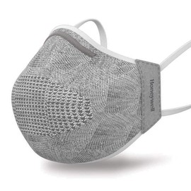 Honeywell Safety Light Gray Dual Layer Face Cover with 8 Replaceable Inserts, Size Youth/Adult Extra Small (RWS-50115)