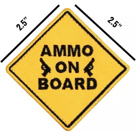 CAT Outdoors Ammo on Board Funny Patch with Fastener Hook