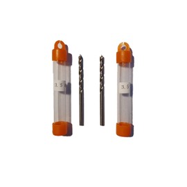 jjw-germany HSS-G Precision Wood Drill Bit Spiral Drill Diameter 3.5 mm with Centre Point Pack of 2