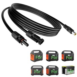 Fullecty 16.5FT Solar Extension Cable 8mm Plug for Jackery/BLUETT