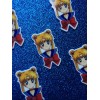 5pc. Sailor Moon, Planar Resin Flatback, Cabochon, Bow Center, Flat