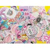 Girl's Pink Aesthetic Stickers - Waterproof Cute Stickers 50 PCS