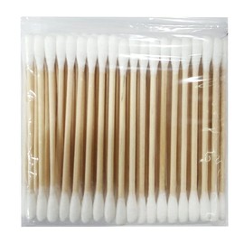 Premium Cotton Swabs 100p / Wooden Cotton Swabs / Commercial Use / Sebum Removal / Hygiene Products / 고급면봉100P/나무면봉/업소용/피지제거/위생용품