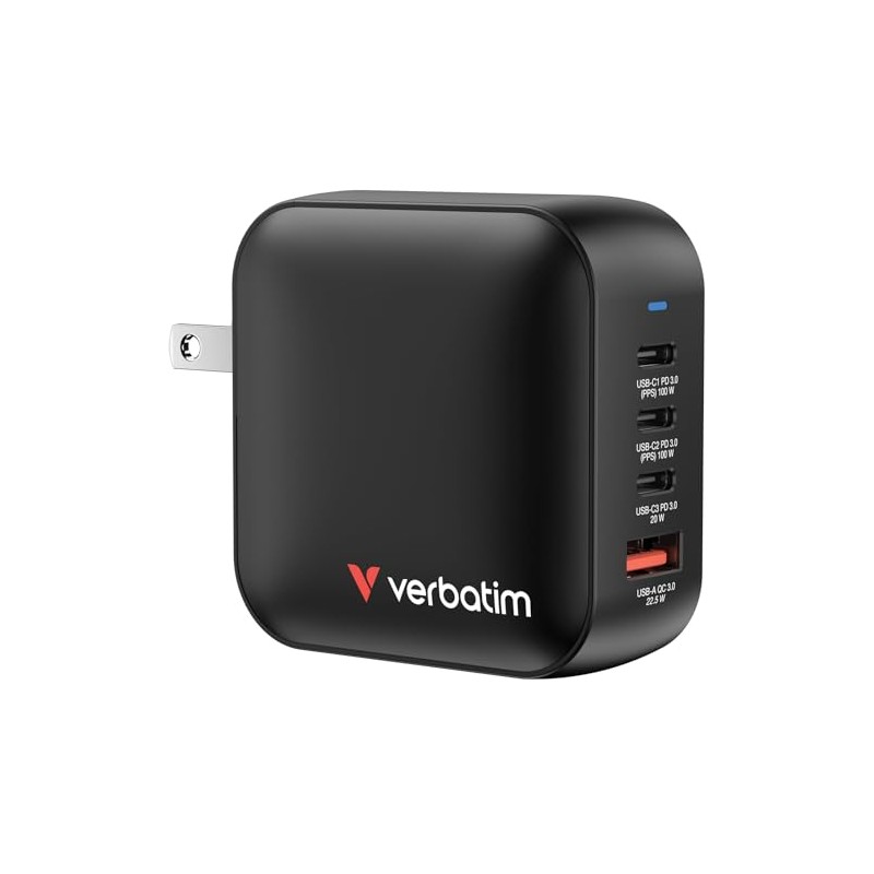 Verbatim Mini GaN USB Charger 100 W 1 x USB-A,