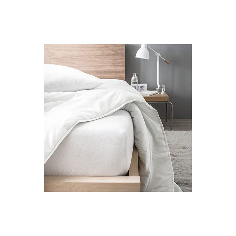 Lovely Casa Hypoallergenic Cotton Fleece Mattress Protector 200 x 160