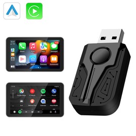 Wireless Carplay Adapter, 5s Auto Connect, Convert Wired to Wireless Carplay Adapter, Plug and Play CarPlay Wireless Adapter for Cars Equipped with Wired CarPlay and Android Auto.