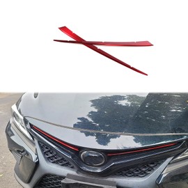 Hyorabyn Front Grill Grille Mesh Cover for Toyota Camry SE XSE 2018-2024 Front Bumper Hood Trim 2PCS