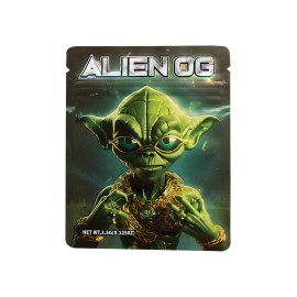 50pc Mylar bags 3.5 G Alien OG | Smell-Proof Metallic Storage