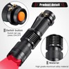 Yahenda 20 Pcs Red Flashlights Bulk Single Mode Red LED