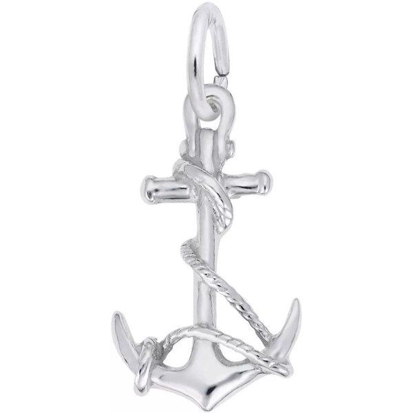 Rembrandt Sterling Silver Anchor with Rope Charm by Rembrandt