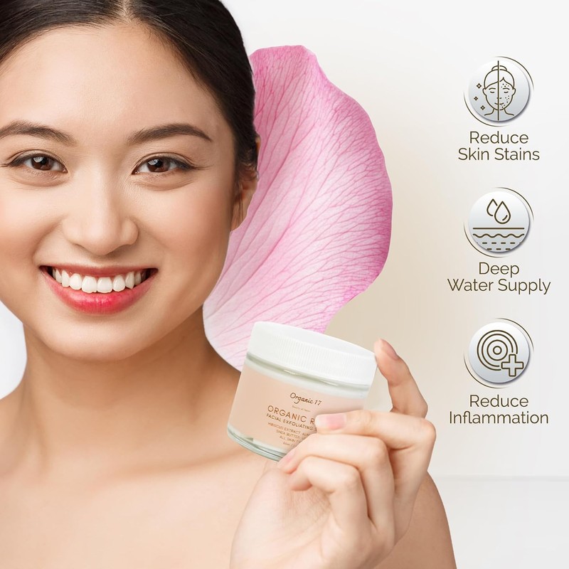 Exfoliante Facial De Rosa Con Piedra Pómez: Exfoliante Natural Para