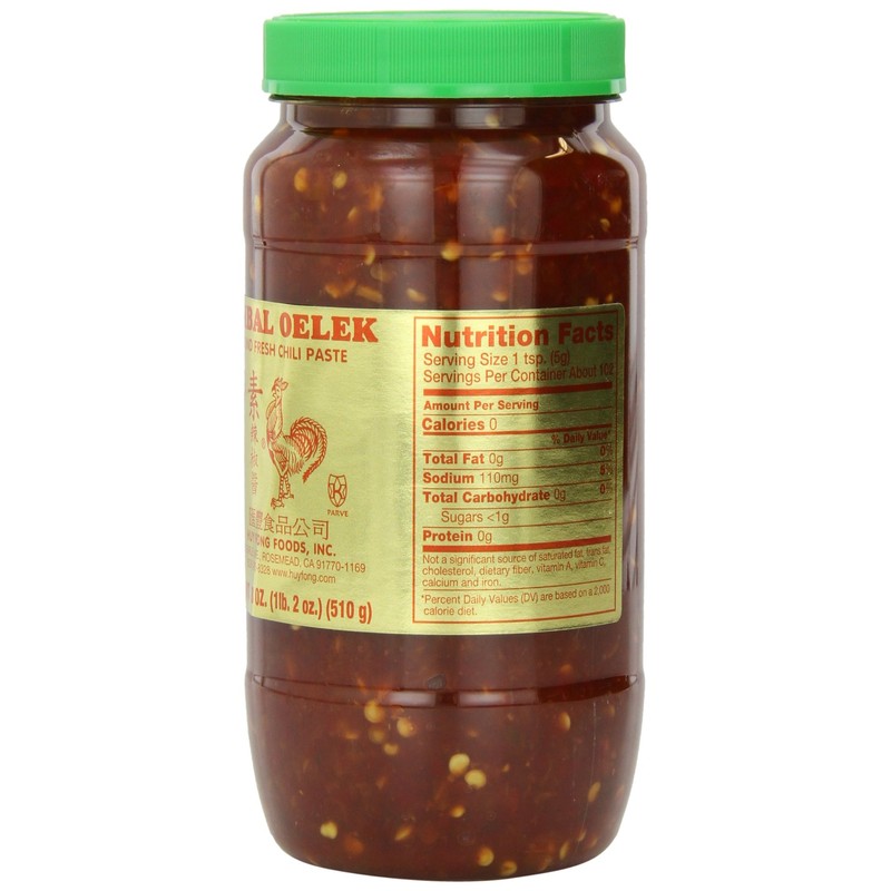 Huy Fong Sambal Oelek, 18-Ounce Jars (Pack of 12)