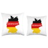 Map Of Germany Derman Throw Pillow