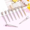 24 Pcs Metal Duck Billed Hair Clips Silver for Styling