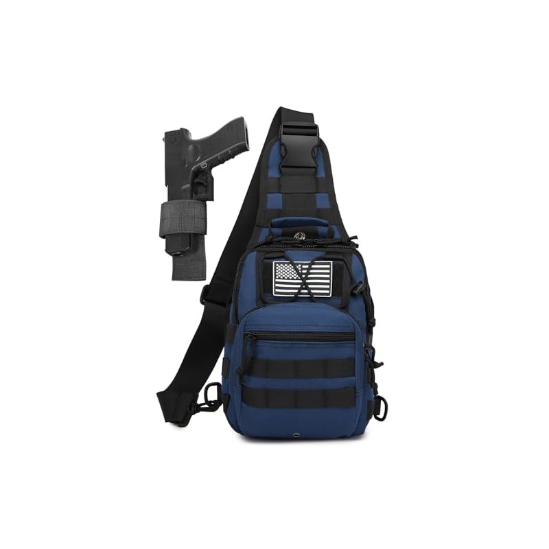 ATBP Small Tactical Sling Bag for Men with Holster Military