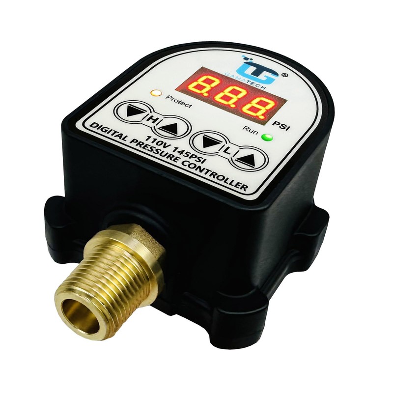 GamaTech Pressure Switch for Water Pump and Air Pump, Digital