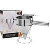Stainless Steel Pancake Batter Dispenser, Funnel Dispenser with Stand, Kitchen