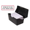 1InTheOffice Caja de almacenamiento para tarjetas de índice de 4