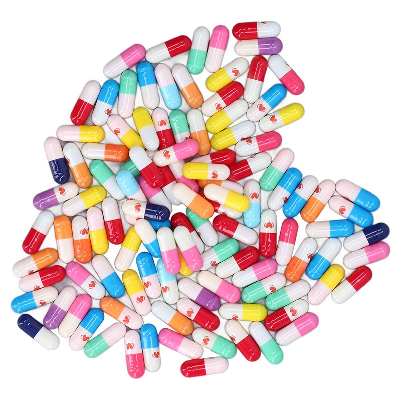 370Pcs Message Capsules Deliver Message Cute Patterns Cute Love Capsules