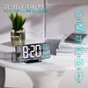 KOSUMOSU Digital Alarm Clock 6.7 Inch Black Clock for Bedroom