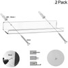 Cerpourt Cerpourt Acrylic Floating Wall Ledge Shelf, Clear Bathroom Storage