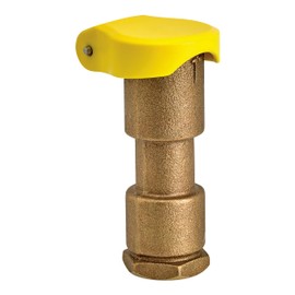 Underhill Quick Coupler Valve, Single Slot 1-Inch FPT Inlet, Sprinkler Garden Irrigation System, Solid Brass, High Visibility Rubber Cover, QV-100R