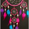 BRILLIANT GIFTS TRADITIONAL PINK PURPLE DREAM CATCHER (single top)